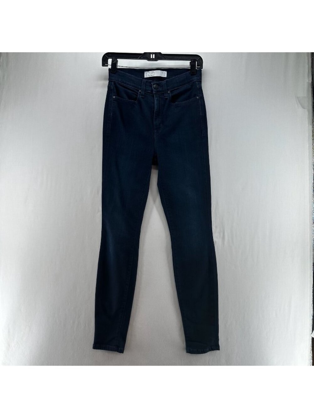 AYR The Hi-Rise Skinny Jeans Women 28 Stretch Denim Ankle Zip Fly Dark Wash Blue